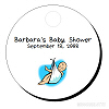 Personalized Baby Shower Round Hang Tags Style #2 (1.5")