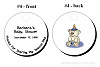 Personalized Baby Shower Round Hang Tags Style #4 (1.5")
