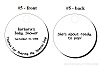 Personalized Baby Shower Round Hang Tags Style #5 (1.5")